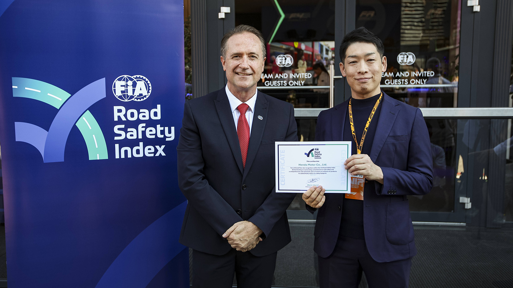 Honda mit neuer Höchstwertung für sein Sicherheits-Engagement