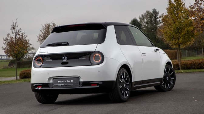 Rear of the Honda e