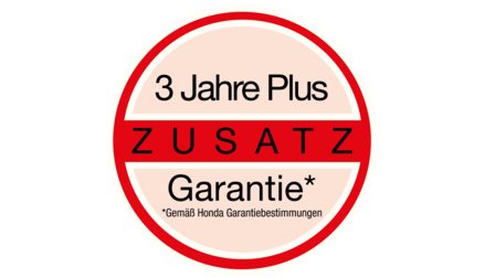 Honda Garantie - 3 Jahre Plus Zusatzgarantie
