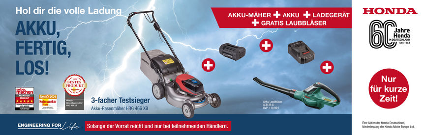Akku, fertig, los!