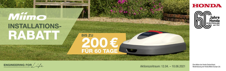 Miimo Installations-Rabatt 2021