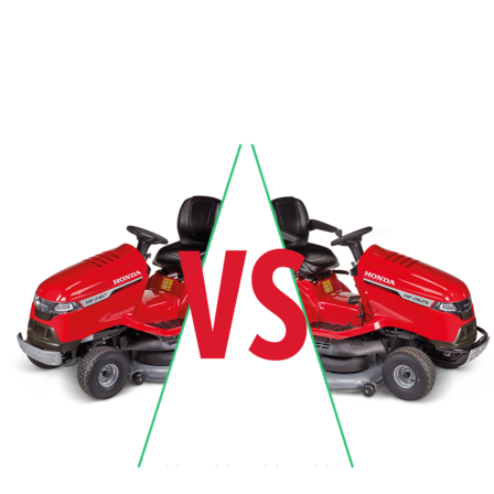 2x Aufsitzmäher mit Vergleichsabbildung