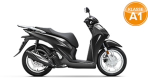 Honda SH125i, Seitenansicht