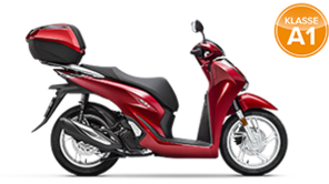 Honda SH125i, Seitenansicht