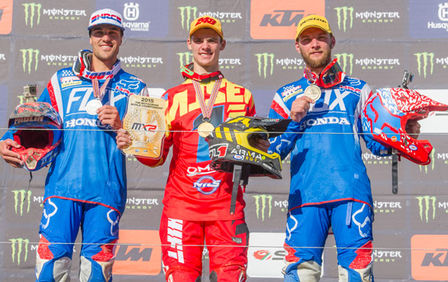 Honda belegt die Plätze 1, 2 und 3 bei den Motocross-Weltmeisterschaften 2015